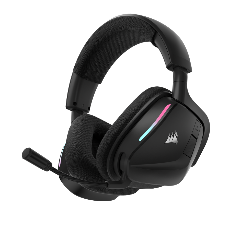 Corsair Void V2 Wireless Gaming Headset w/ Bluetooth for PC, PS5, PS4, Switch, Mobile – Dolby Atmos, 70hr Battery, Dual Wireless, Lightweight, Fast Charging – Carbon
